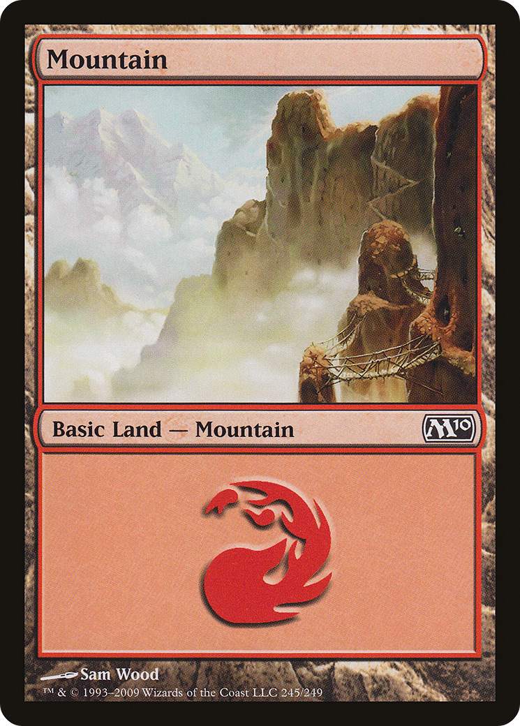 Mountain (Foil) [M10-0245F] - Forge and Fire Gaming
