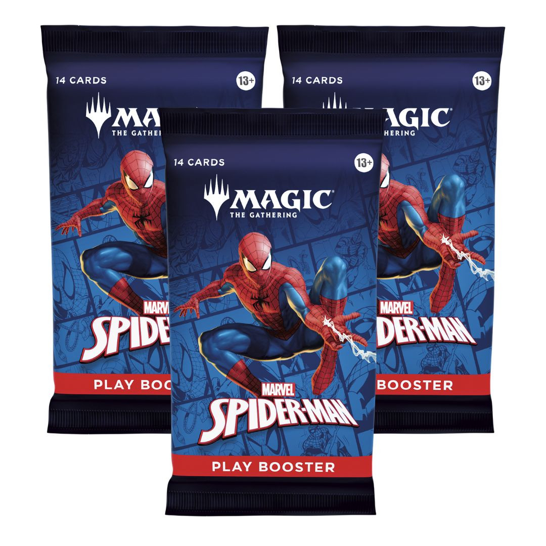 Three Piece - 3x Spider-Man Play Booster Packs