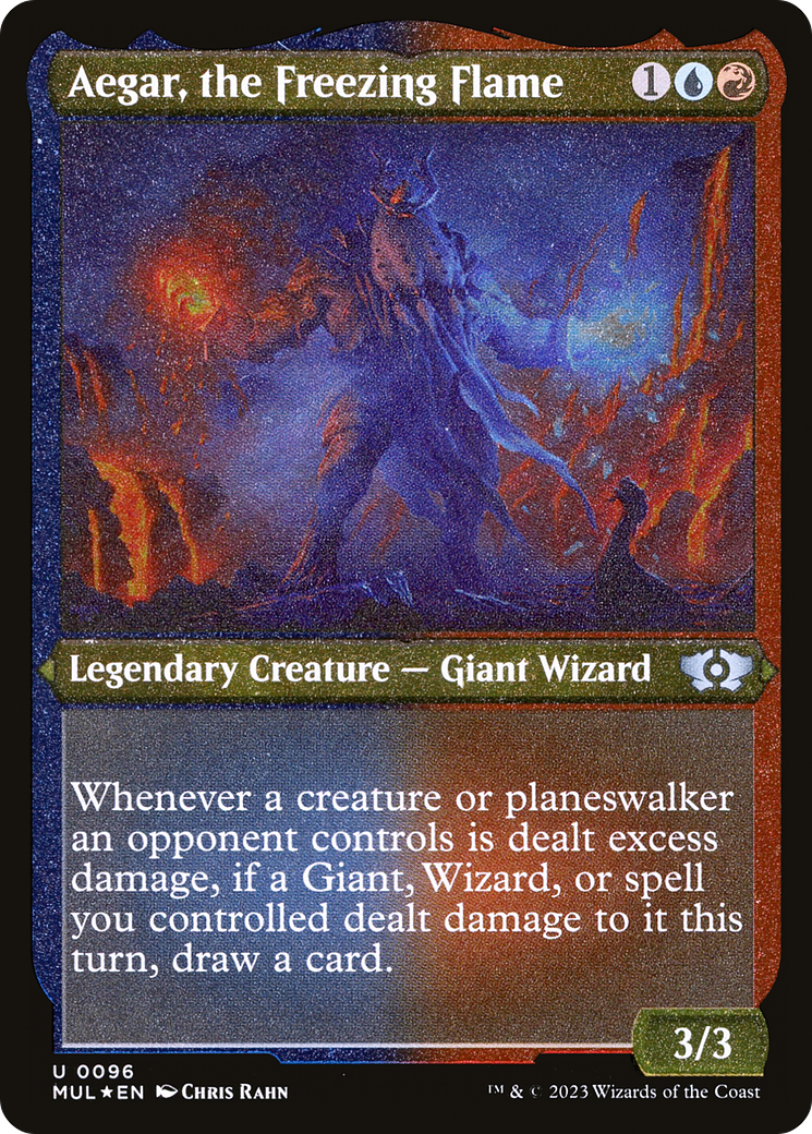 Aegar, the Freezing Flame (Foil Etched) (Foil) [MUL-0096F] - Forge