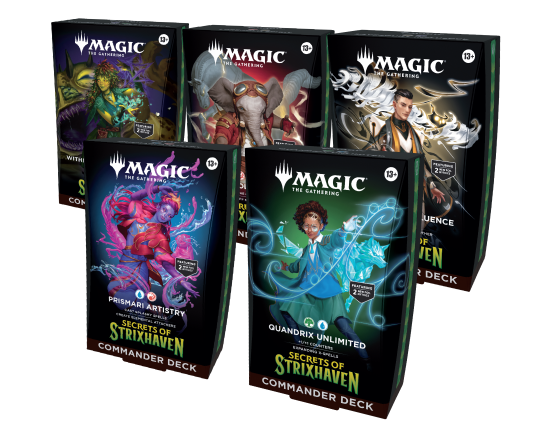 ストリクスヘイブンar5種セットSecrets of Strixhaven Secrets of Strixhaven Commander (Set of 5 Decks)