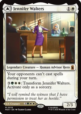 MTG Jennifer Walters 英語　ボーダーレス　foil Jennifer Walters (Foil) [MSH-0018F] - Forge and Fire Gaming