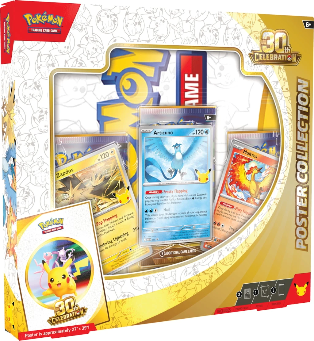 pokemon celebrations 3 card pack Amazon.com: Pokémon TCG: 30th Celebration Booster Bundle : Toys & Games making it one of the most premium Pokémon TCG releases ever produced *EARLY* Pokémon 25th Anniversary Booster