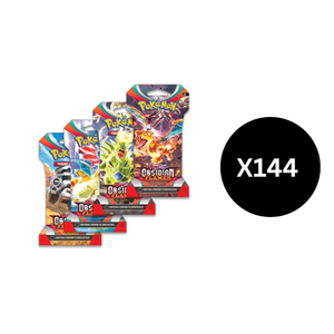 Obsidian Flames - Sleeved Booster Case (144 Packs)