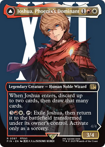 Joshua, Phoenix's Dominant // Phoenix, Warden of Fire  (enchantment) (Borderless) [FIN-0397]