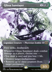Glissa Sunslayer  ( Showcase) (Borderless) [ONE-0318]