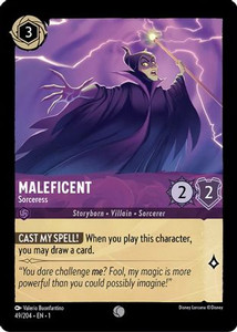 Maleficent - Sorceress (49/204) - Disney Lorcana card