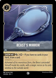 Beast's Mirror (201/204) Cold Foil - Disney Lorcana card