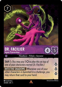 Dr. Facilier - Agent Provocateur (37/204) Cold Foil Dr. Facilier - Agent Provocateur (37/204) Cold Foil