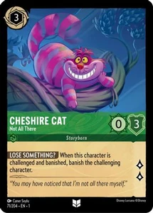 Cheshire Cat - Not All There (71/204) Cold Foil - Disney Lorcana card