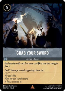 Grab Your Sword (198/204) - Disney Lorcana card