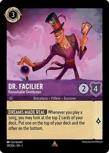 Dr. Facilier - Remarkable Gentleman (39/204) - Disney Lorcana card