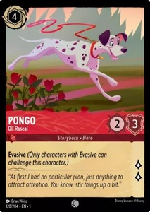 Pongo - Ol' Rascal (120/204) - Disney Lorcana card