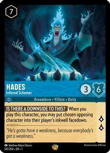 Hades - Infernal Schemer (147/204) Cold Foil - Disney Lorcana card