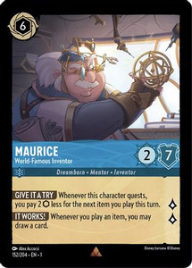 Maurice - World-Famous Inventor (152/204) Cold Foil Maurice - World-Famous Inventor (152/204) Cold Foil