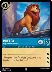 Mufasa - King of the Pride Lands (155/204)  Cold Foil