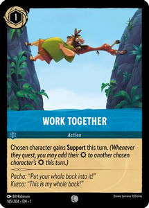 Work Together (165/204) Cold Foil - Disney Lorcana card