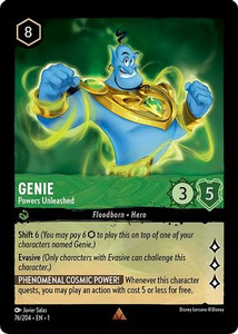 Genie - Powers Unleashed (76/204) - Disney Lorcana card