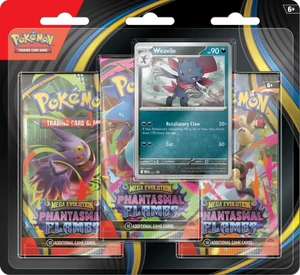 Phantasmal Flames 3 Pack Blister Weavile - Pokémon TCG