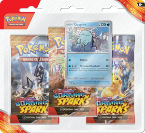Surging Sparks - 3 Pack Blister Quagsire