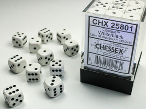Chessex: 12mm d6 Dice Block (36 Dice) (Random Color)