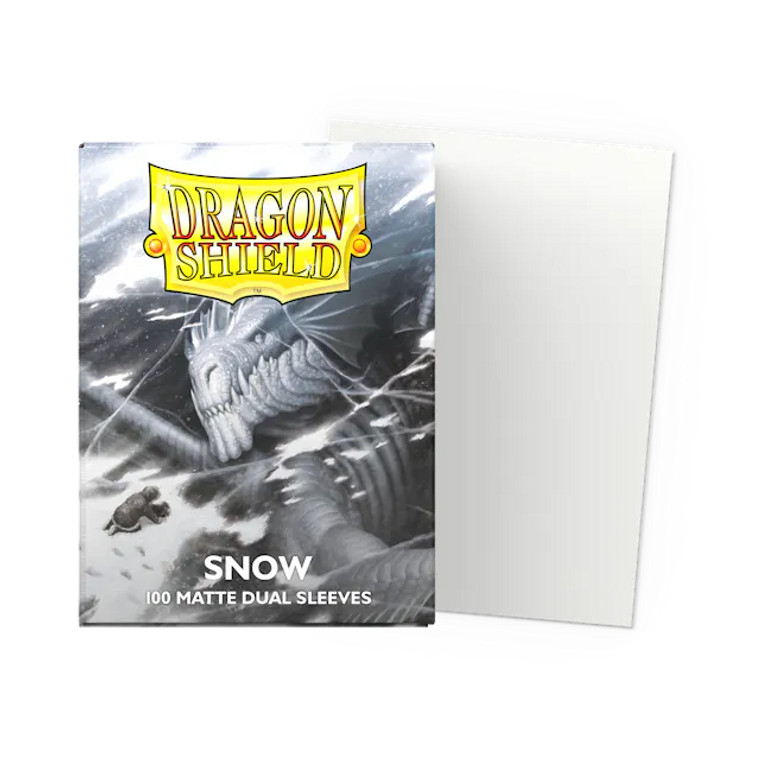 Dragon Shield - Dual Matte Snow (Standard 100ct)