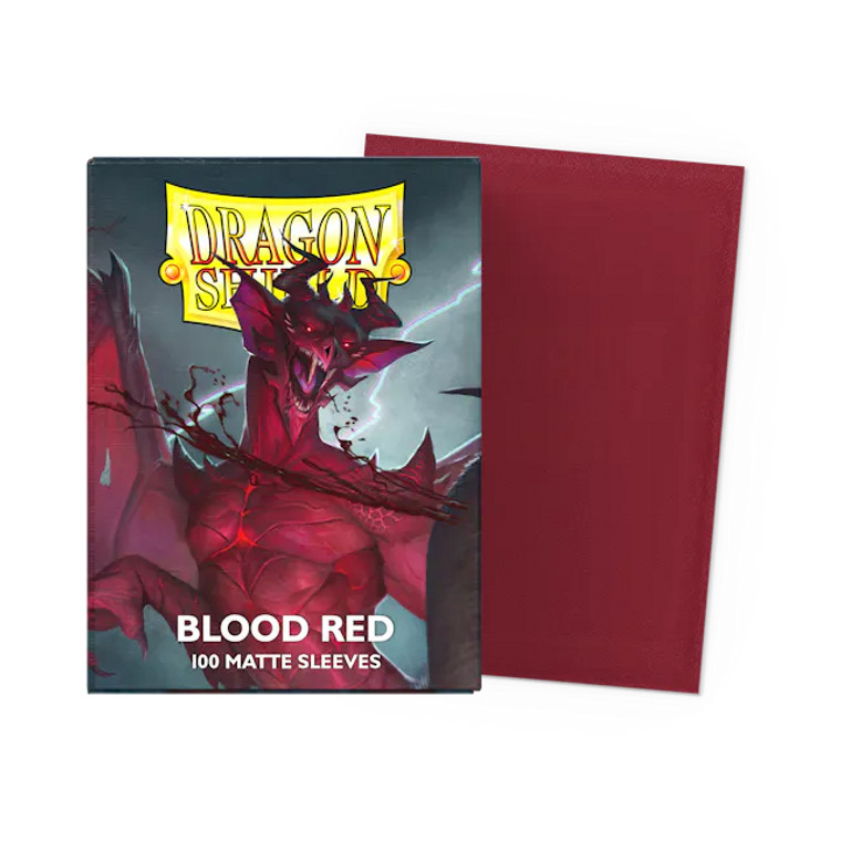 Dragon Shield - Matte Blood Red (Standard 100ct)