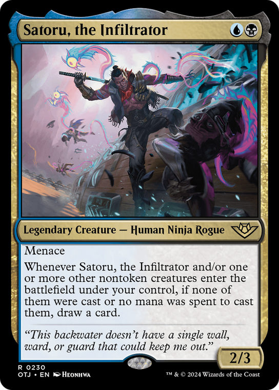 Satoru, the Infiltrator (OTJ-230) - Outlaws of Thunder Junction Foil