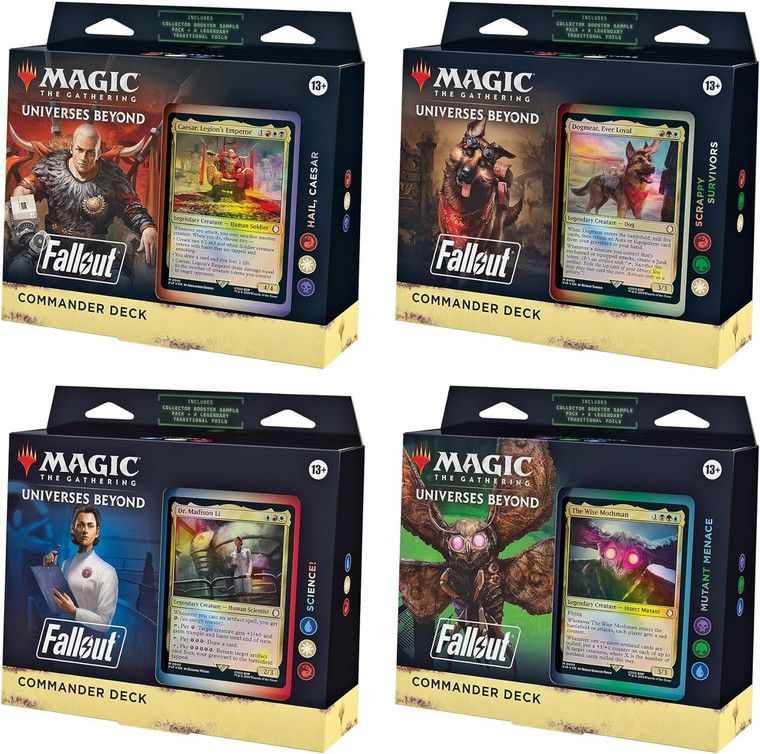 Fallout - Commander Deck Display (Set of 4)