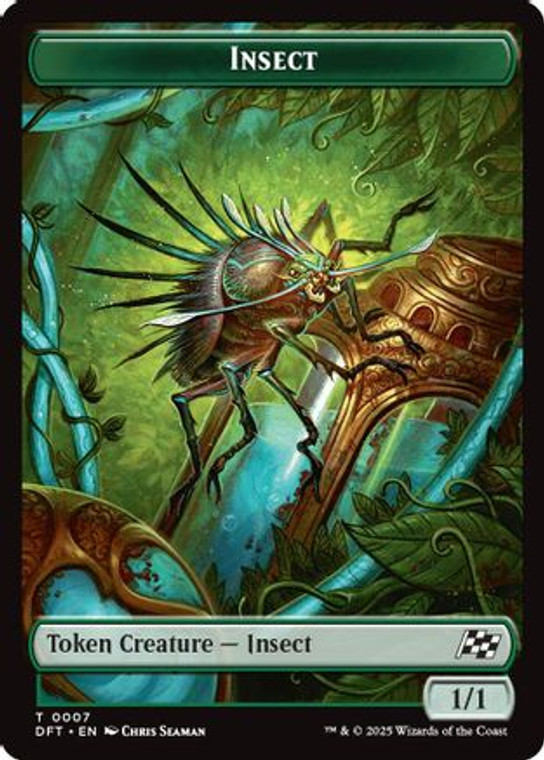 Insect // Elephant Double-Sided Token (Foil) [DFT-7 // 6F]