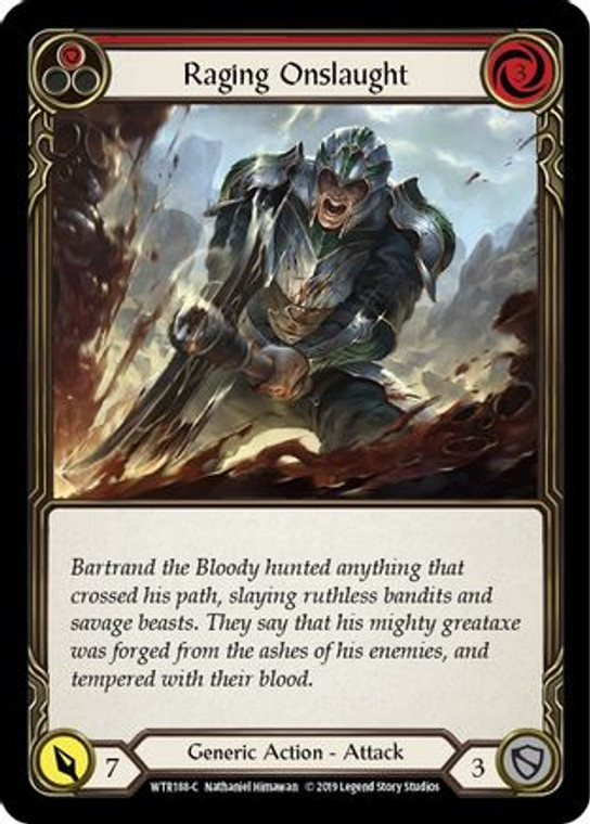 Raging Onslaught (Red) (WTR188) - Welcome to Rathe 1st Edition 