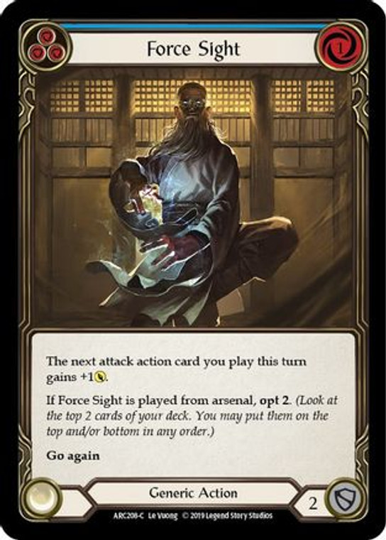 Force Sight (Blue) (ARC208) - Arcane Rising 1st Edition 