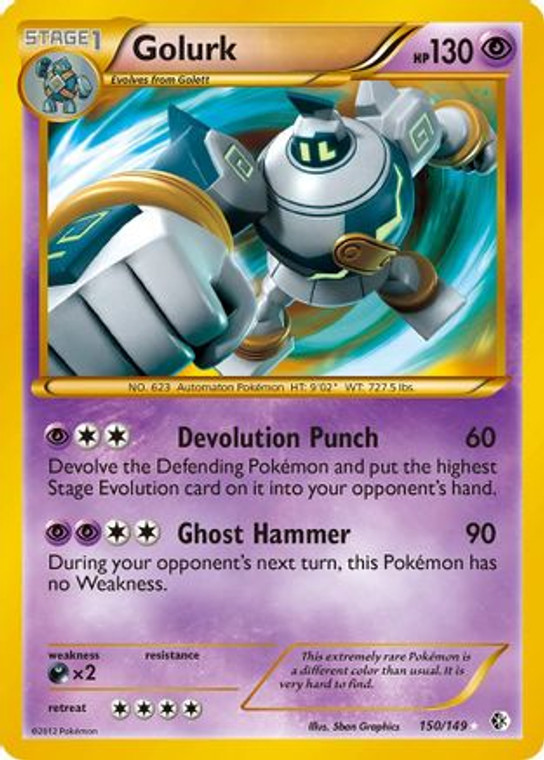 Golurk 150/149 - Boundaries Crossed Holofoil