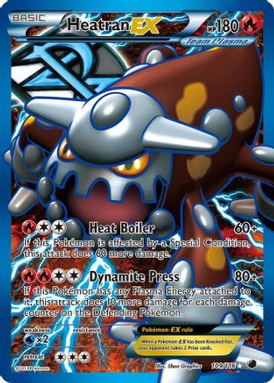 Heatran EX (Team Plasma) (Full Art) 109/116 - Plasma Freeze Holofoil