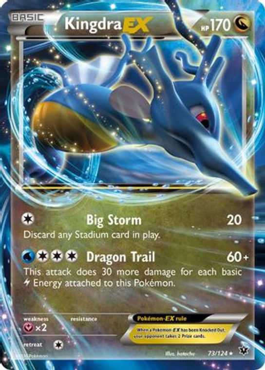Kingdra EX 73/124 - XY  Fates Collide Holofoil