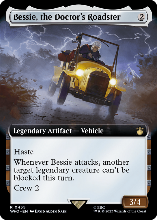 Bessie, the Doctor's Roadster (WHO-455) - Doctor Who: (Extended Art)