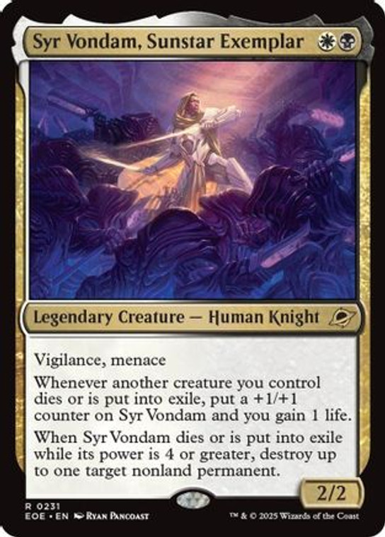 Syr Vondam, Sunstar Exemplar  [EOE-0231]