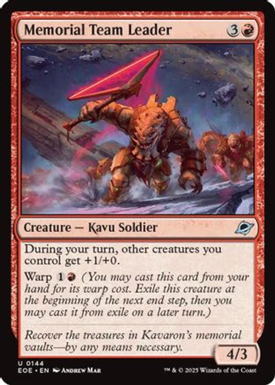 Memorial Team Leader  [EOE-0144]