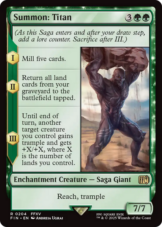 Summon: Titan  (enchantment) [FIN-0204]