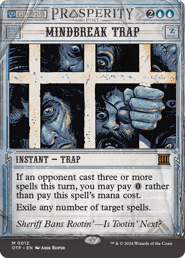 Mindbreak Trap (Showcase) (Borderless) [OTP-0012] - Magic: The Gathering card