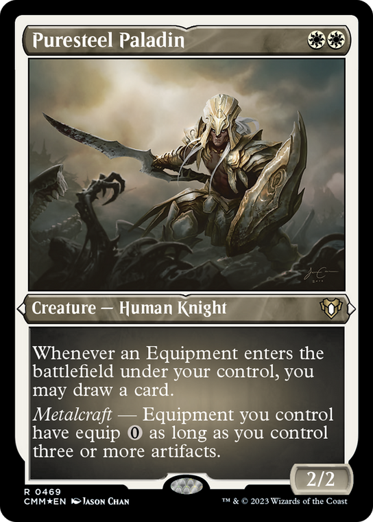Puresteel Paladin (CMM-469) - Commander Masters Etched Foil