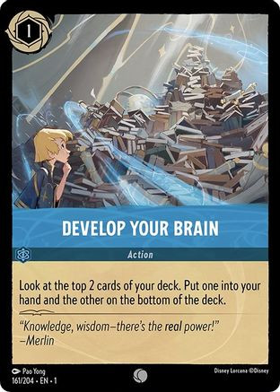 Develop Your Brain (161/204) - Disney Lorcana card