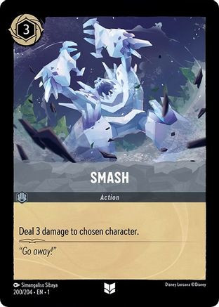 Smash (200/204) - Disney Lorcana card