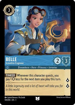 Belle - Inventive Engineer (141/204) - Disney Lorcana card
