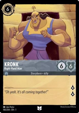Kronk - Right-Hand Man (183/204) - Disney Lorcana card