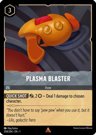 Plasma Blaster (204/204) - Disney Lorcana card