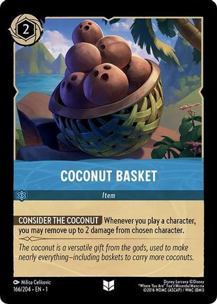 Coconut Basket (166/204) - Disney Lorcana card