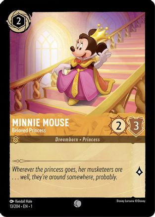 Minnie Mouse - Beloved Princess (13/204) - Disney Lorcana card