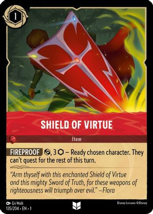 Shield of Virtue (135/204) - Disney Lorcana card