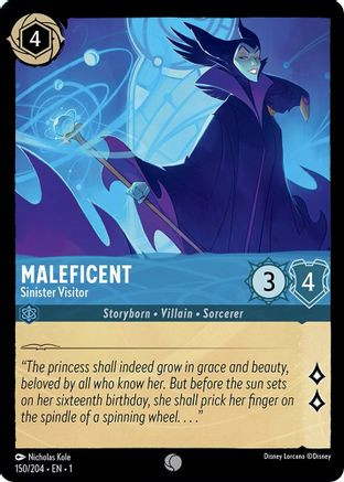 Maleficent - Sinister Visitor (150/204) - Disney Lorcana card