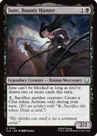 June, Bounty Hunter (Foil) [TLA-0106F] - Forge and Fire Gaming